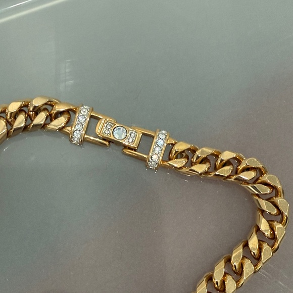 Swarovski Gold Necklace with Black and Silver Accents - Picture 3 of 5